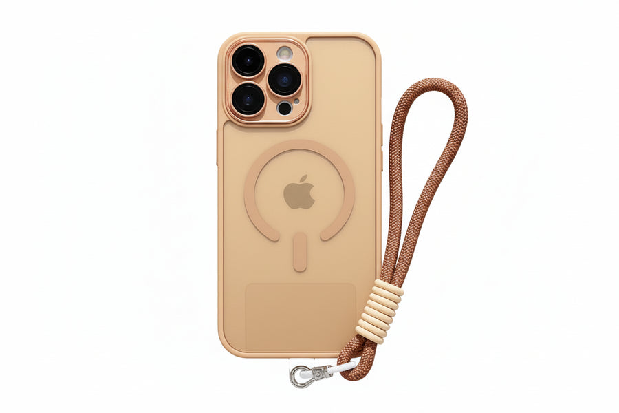 Hand Wrist Strap Translucent Matte Case for Magsafe